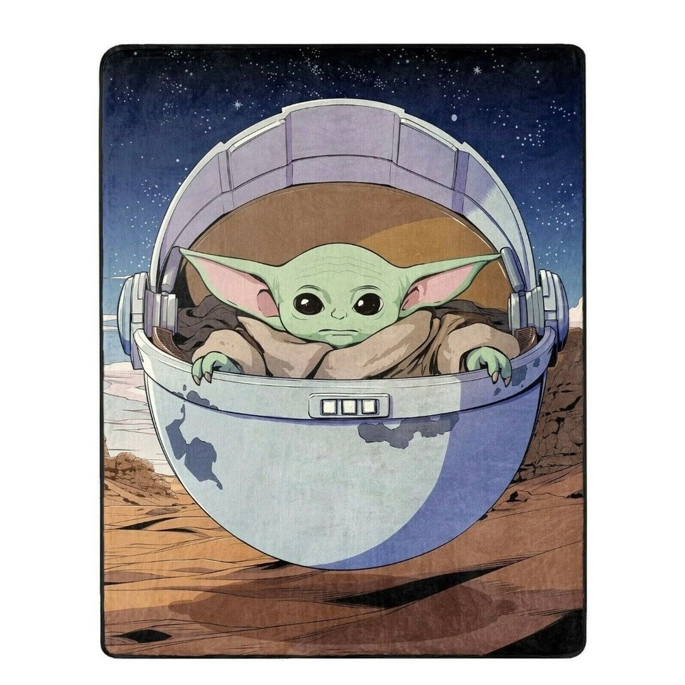 Star Wars LOT 3‎ The Mandalorian Grogu The Child 40x50 Silky Soft Throw - Picture 8 of 9